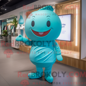 Disfraz de mascota de Cyan...