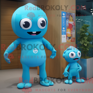 Cyan Pho maskot kostume...