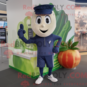 Navy Zucchini mascot...