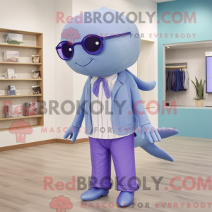 Postava maskota levandulově...