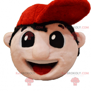 Mascote do personagem - Menino com boné - Redbrokoly.com