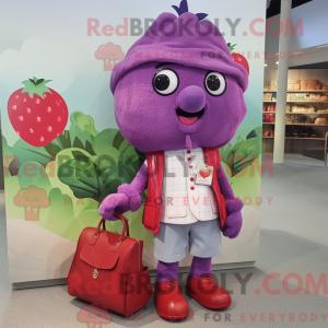 Lavendel bringebær maskot...