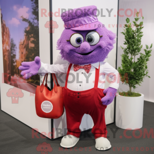 Lavendel bringebær maskot...