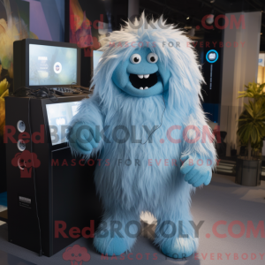 Costume mascotte de Yéti...