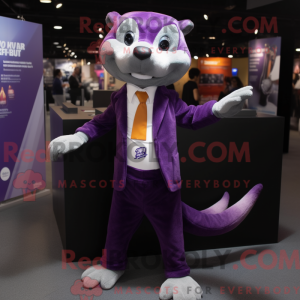 Lilla Weasel maskot kostume...