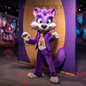 Purple Weasel mascot...