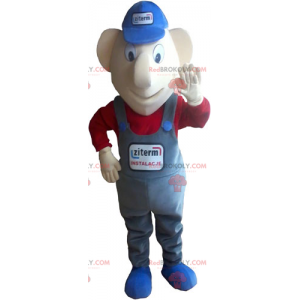Mascota de personaje - mecánico - Redbrokoly.com