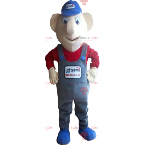 Karaktermaskot - Mekaniker - Redbrokoly.com