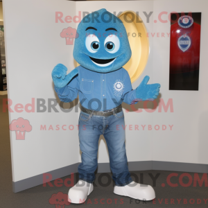 Cyan forlovelsesring maskot...