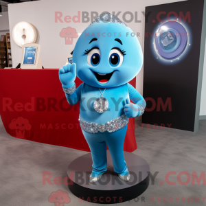 Cyan forlovelsesring maskot...