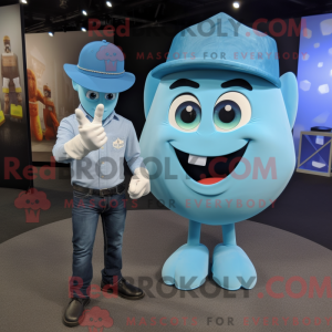 Cyan forlovelsesring maskot...