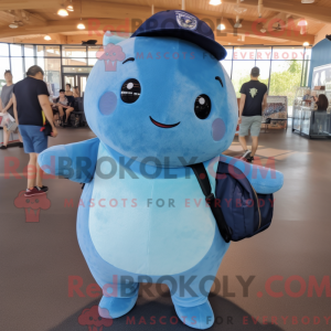 Navy Narwhal maskot kostyme...
