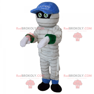 Mascote do personagem - múmia com boné - Redbrokoly.com