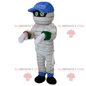Mascote do personagem - múmia com boné - Redbrokoly.com