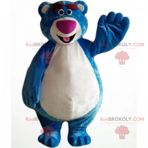 Mascota de personaje - oso azul - Redbrokoly.com