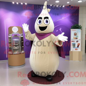 Beige Eggplant mascot...