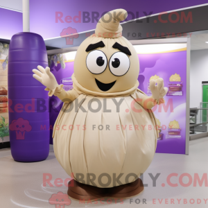 Maskottchenkostüm Beige...