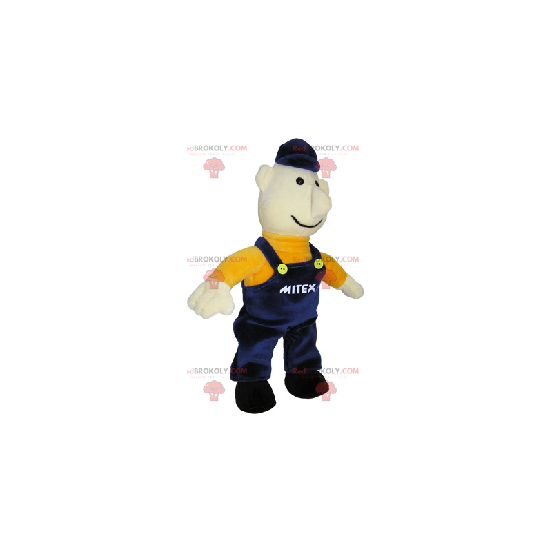 Character mascot - Worker in overalls - Redbrokoly.com