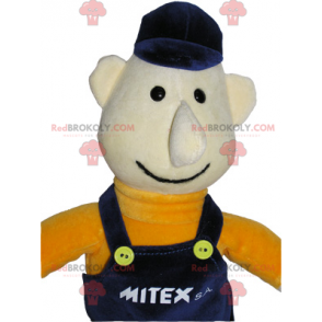 Character mascot - Worker in overalls - Redbrokoly.com