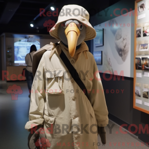 Cream Crow mascottekostuum...
