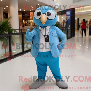 Máscara de codorna Cyan com...