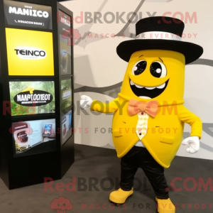 Gele Nachos-mascottekostuum...