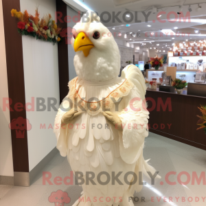 Máscara de frango bronzeado...
