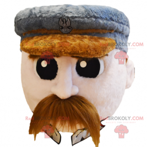 Mascotte personaggio - Soldato con i baffi - Redbrokoly.com