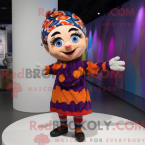 Fantasia de mascote acrobata com saia envelope e luvas sem dedos - Mascotes acrobatas - REBROKO_292715 - RedBrokoly.com