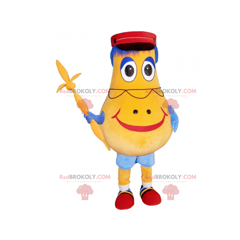 Mascotte del personaggio con una spada - Redbrokoly.com