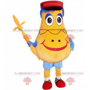 Maskot postavy s mečem - Redbrokoly.com