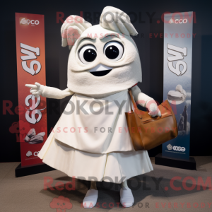 Hvid Ceviche maskot kostume...