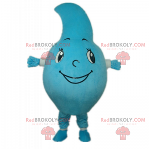 Blue character mascot with a smiling face - Redbrokoly.com