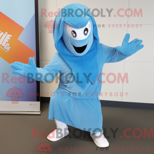 Postava maskota Sky Blue...
