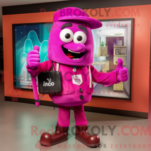 Magenta Phone mascot...
