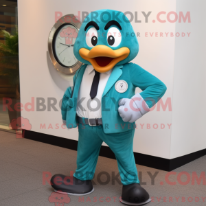 Teal Wrist Watch mascot...