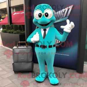 Teal Wrist Watch mascot...