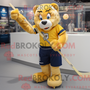Gold Ice Hockey...
