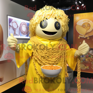 Gul Ramen maskot kostume...