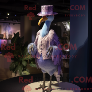 Lavendel Dodo Bird maskot...
