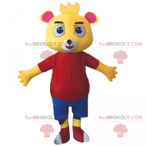 Mascote do personagem urso de pelúcia - Redbrokoly.com