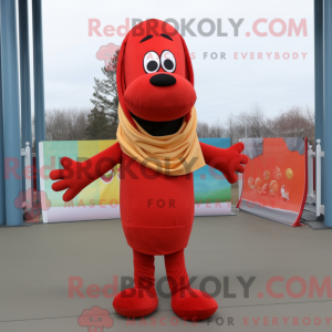 Maskotdraktfigurat Red Hot...
