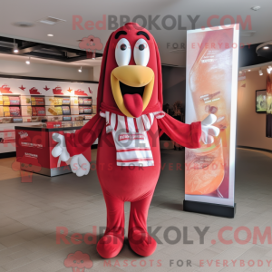 Red Hot Dogs mascot costume...