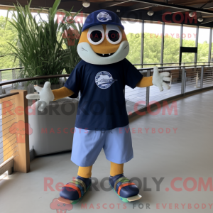 Navy Skateboard maskot...