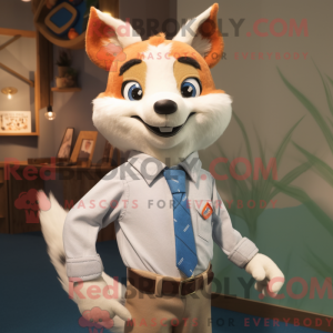 Cream Fox mascottekostuum...