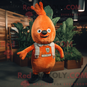 Rust Carrot maskot drakt...