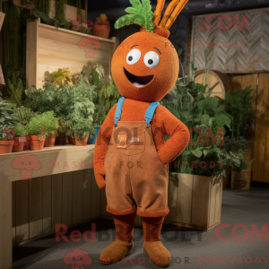 Rust Carrot mascottekostuum...