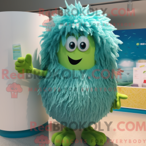 Cyan Falafel Maskottchen...