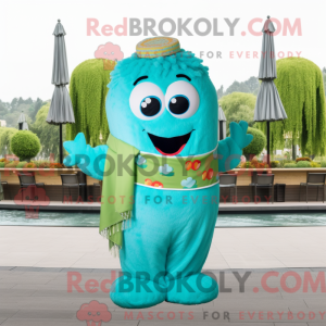 Cyan Falafel Maskottchen...