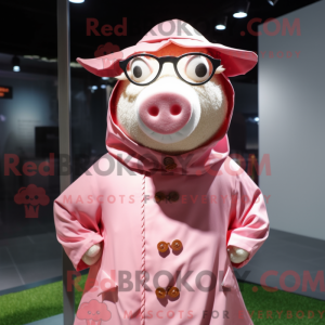 Pink Pig mascottekostuum...